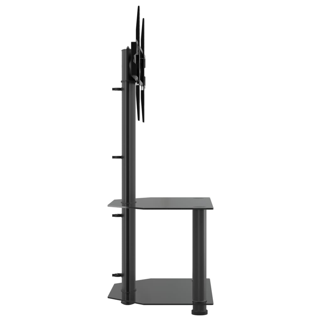 Corner TV Stand 2-Tiers for 32-70 Inch Black