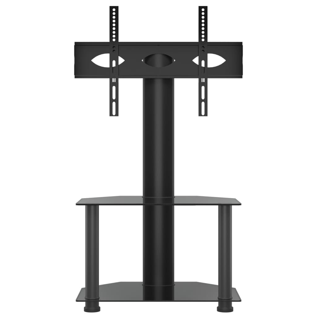 Corner TV Stand 2-Tiers for 32-70 Inch Black