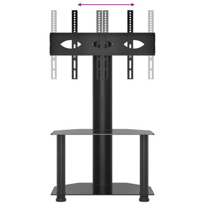 Corner TV Stand 2-Tiers for 32-70 Inch Black