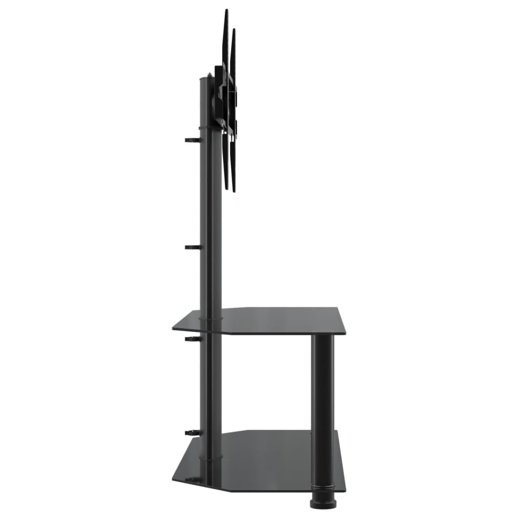 Corner TV Stand 2-Tiers for 32-70 Inch Black