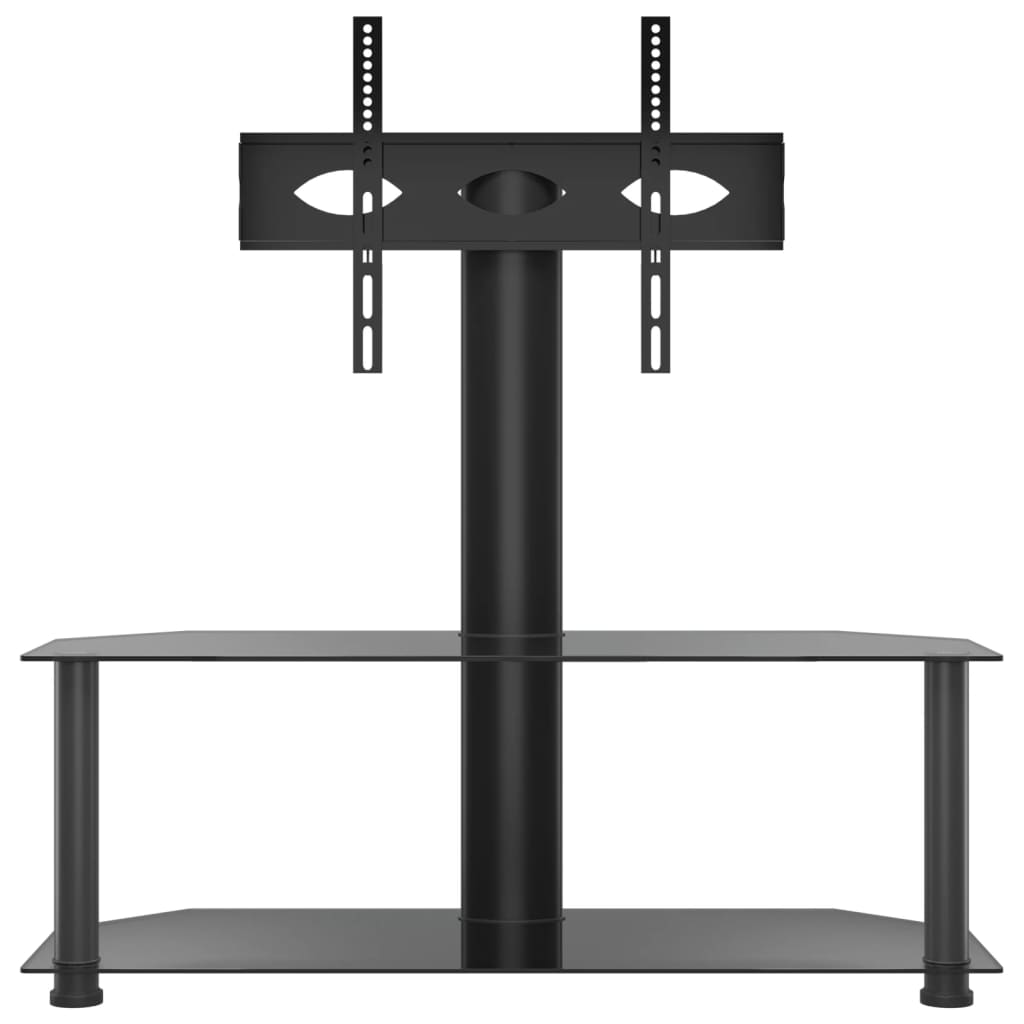 Corner TV Stand 2-Tiers for 32-70 Inch Black