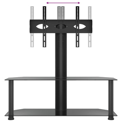 Corner TV Stand 2-Tiers for 32-70 Inch Black