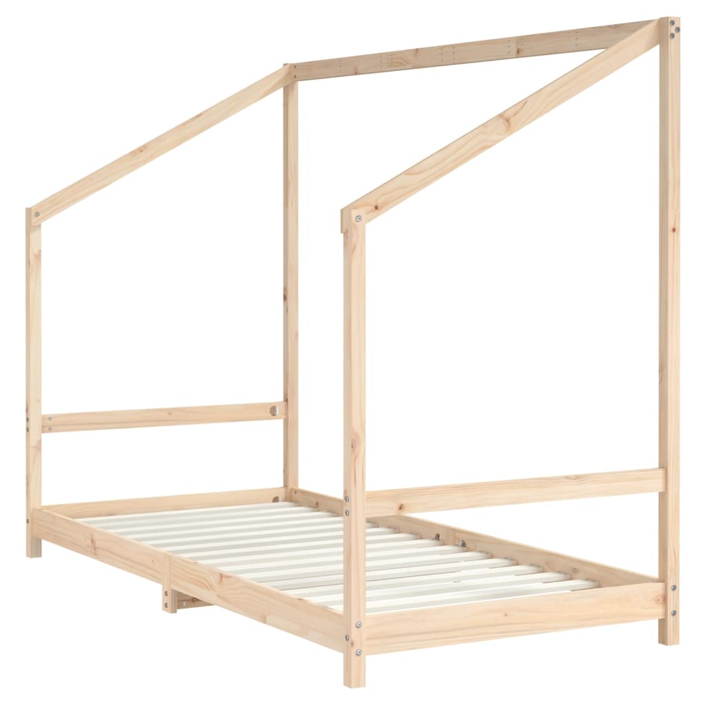 Kids Bed Frame 2x(90x200) cm Solid Wood Pine