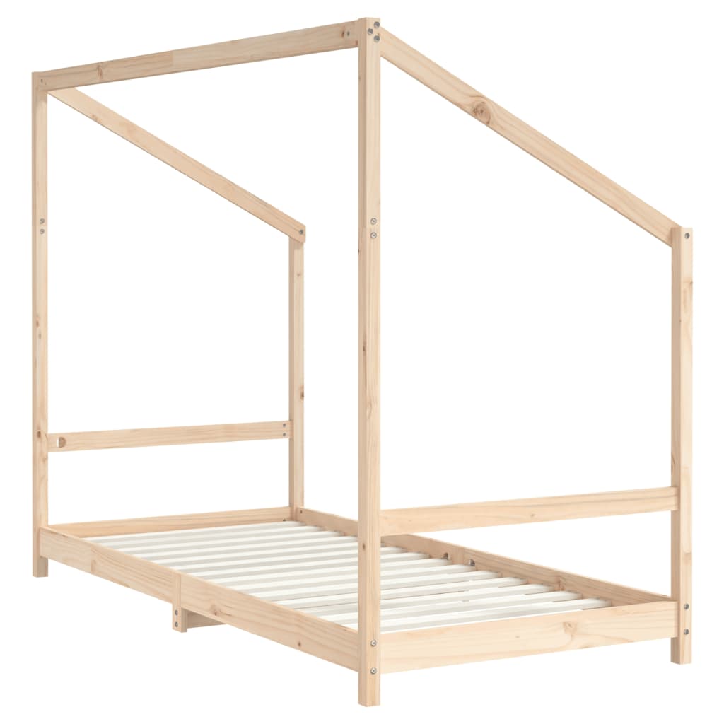 Kids Bed Frame 2x(90x200) cm Solid Wood Pine