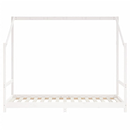 Kids Bed Frame White 2x(90x190) cm Solid Wood Pine