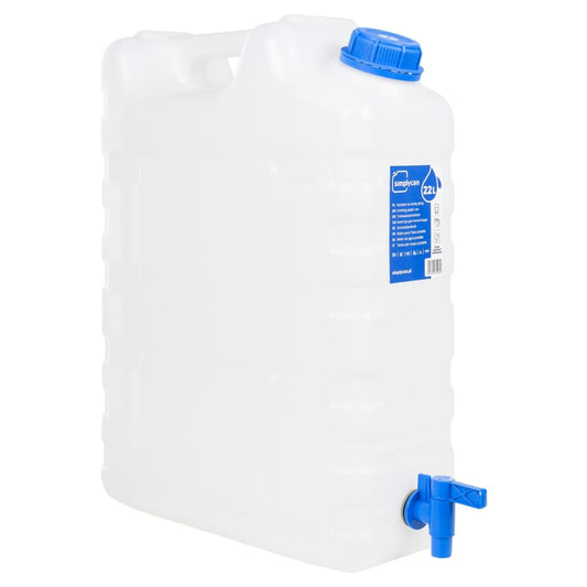 Water Container with Tap Transparent 20 L Plastic