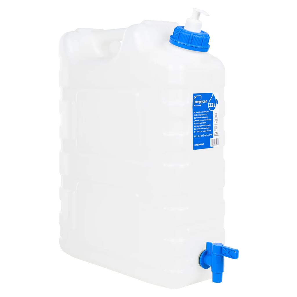 Water Container with Tap and Soap Dispenser 20 L Plastic