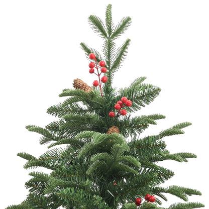 Artificial Hinged Christmas Tree with Cones and Berries 180 cm