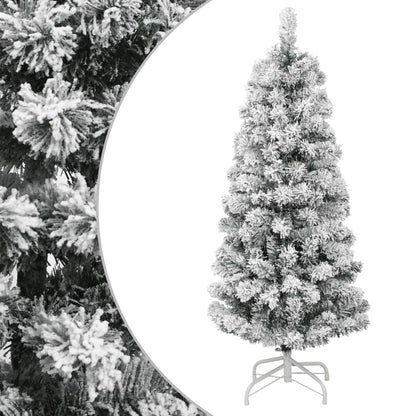 Artificial Hinged Christmas Tree with Flocked Snow 120 cm