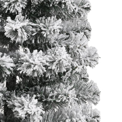 Artificial Hinged Christmas Tree with Flocked Snow 120 cm