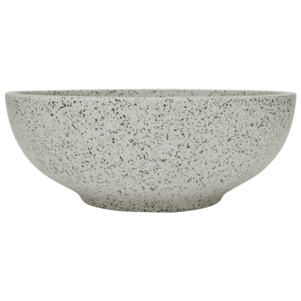 Countertop Basin Grey Round Φ41x14 cm Ceramic