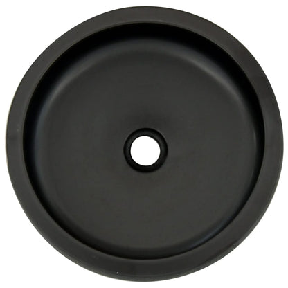 Countertop Basin Black and Brown Round Φ41x14 cm Ceramic