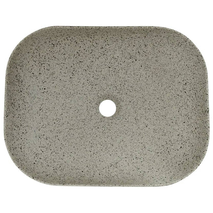 Countertop Basin Grey Rectangular 48x37.5x13.5 cm Ceramic