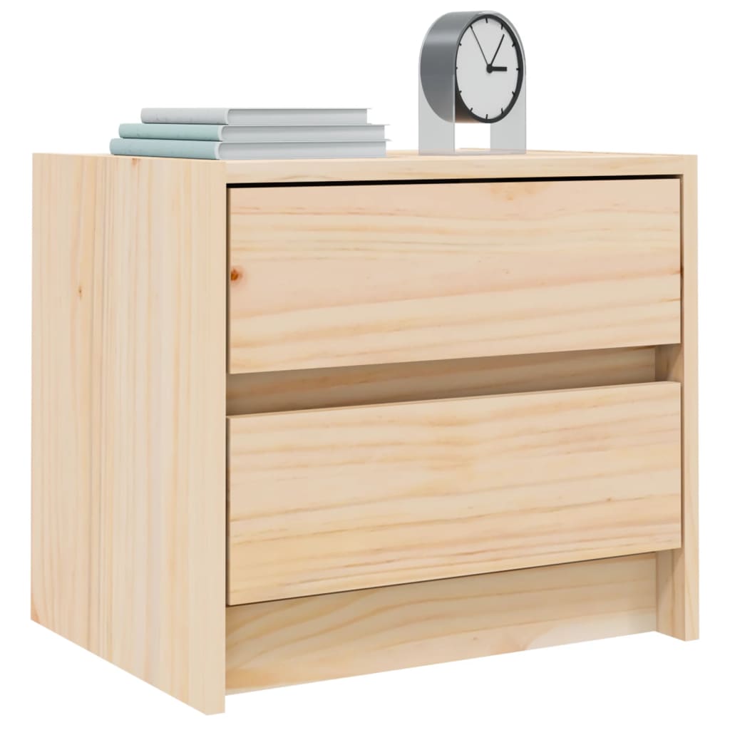 Bedside Cabinets 2 pcs 40x31x35.5 cm Solid Wood Pine