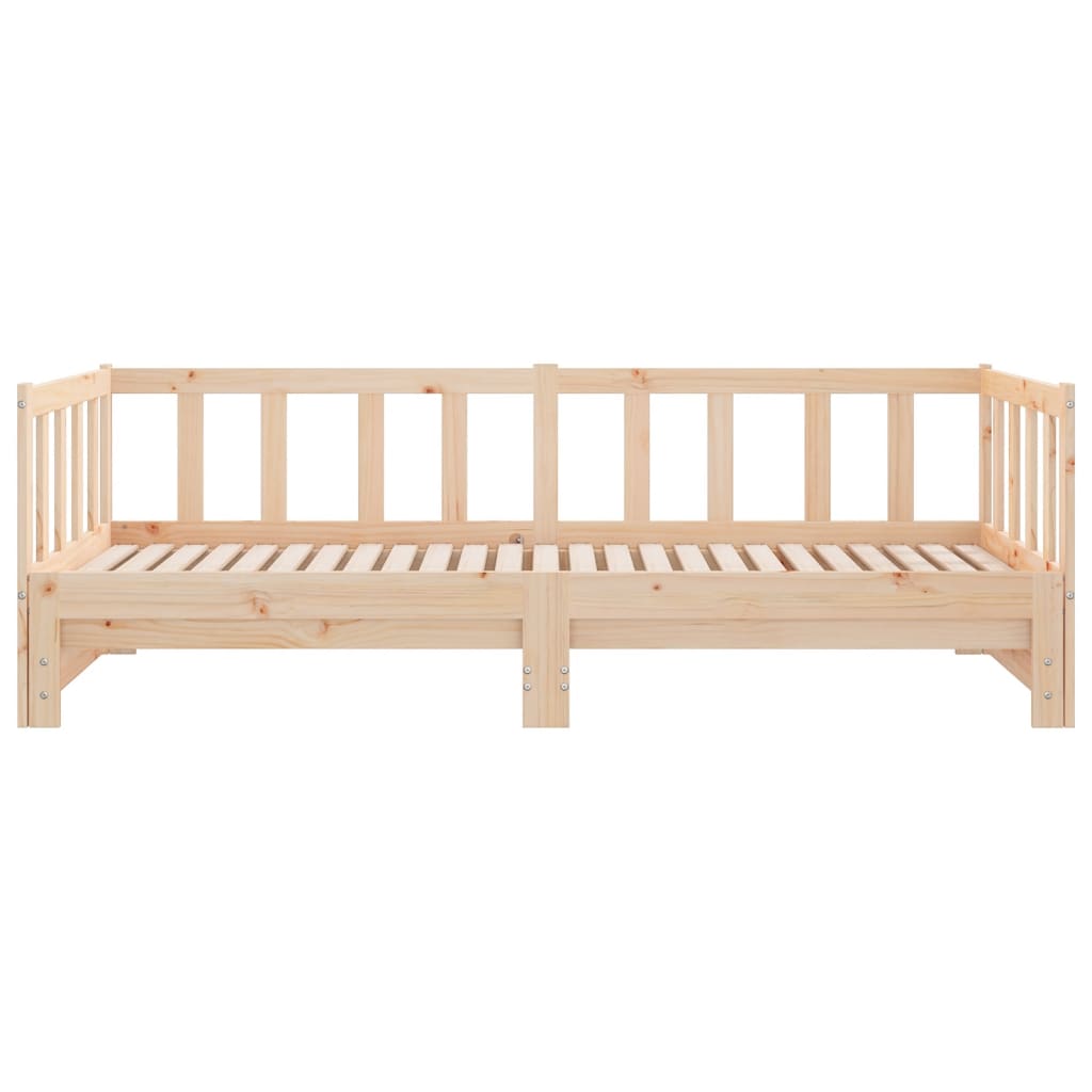 Day Bed with Trundle 90x190 cm Solid Wood Pine