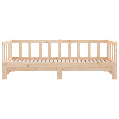 Day Bed with Trundle 90x190 cm Solid Wood Pine