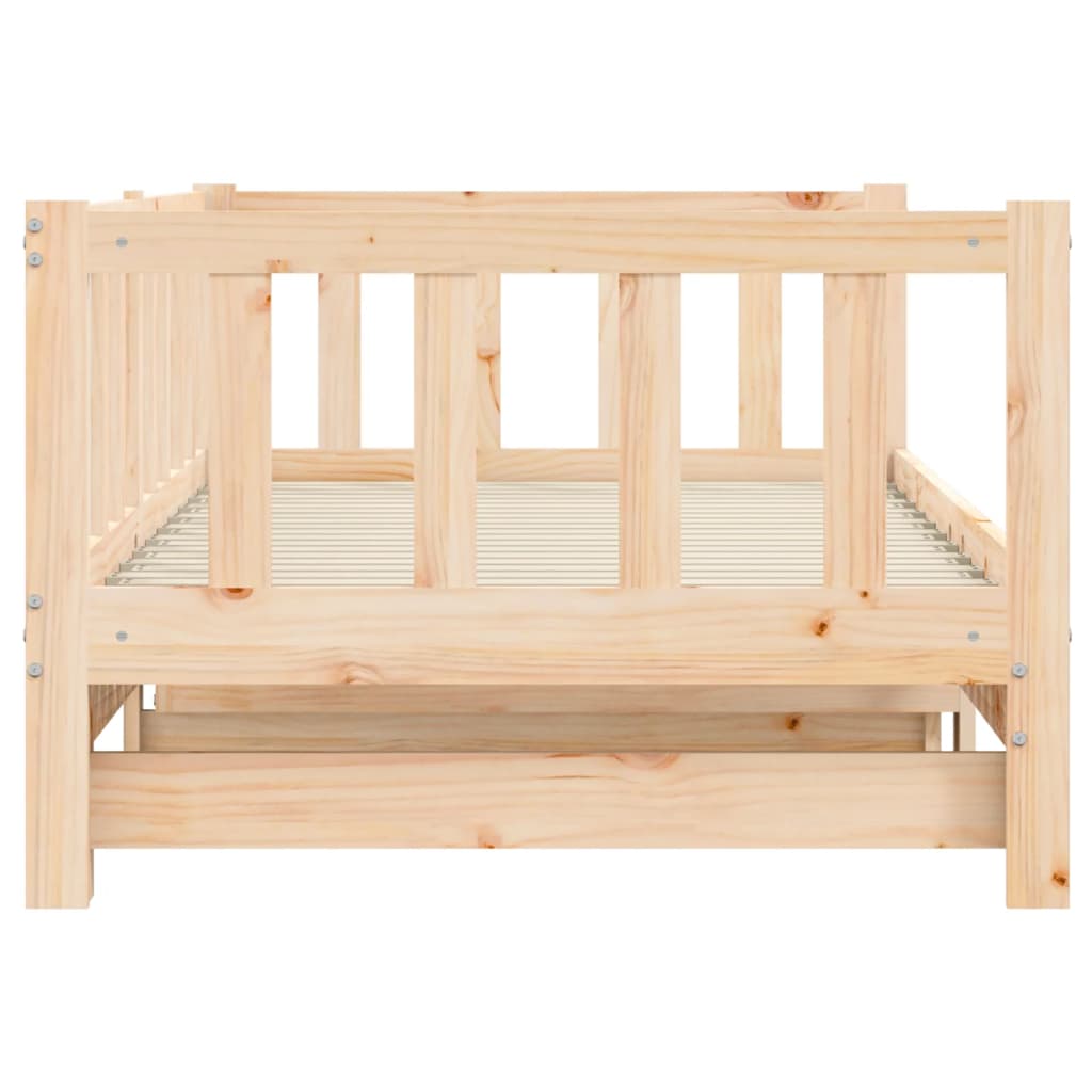 Day Bed with Trundle 90x190 cm Solid Wood Pine