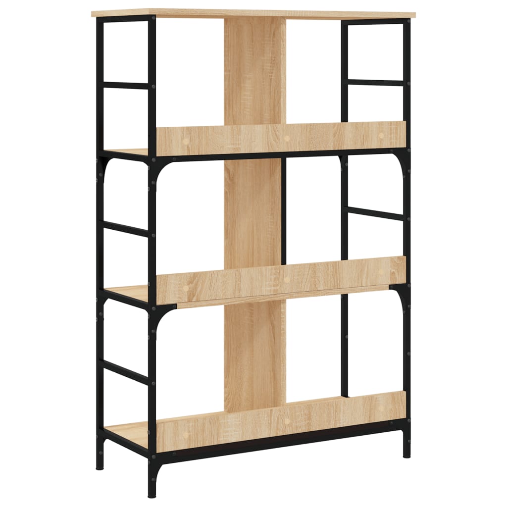 Bookshelf Sonoma Oak 78.5x33x117.5 cm Engineered Wood