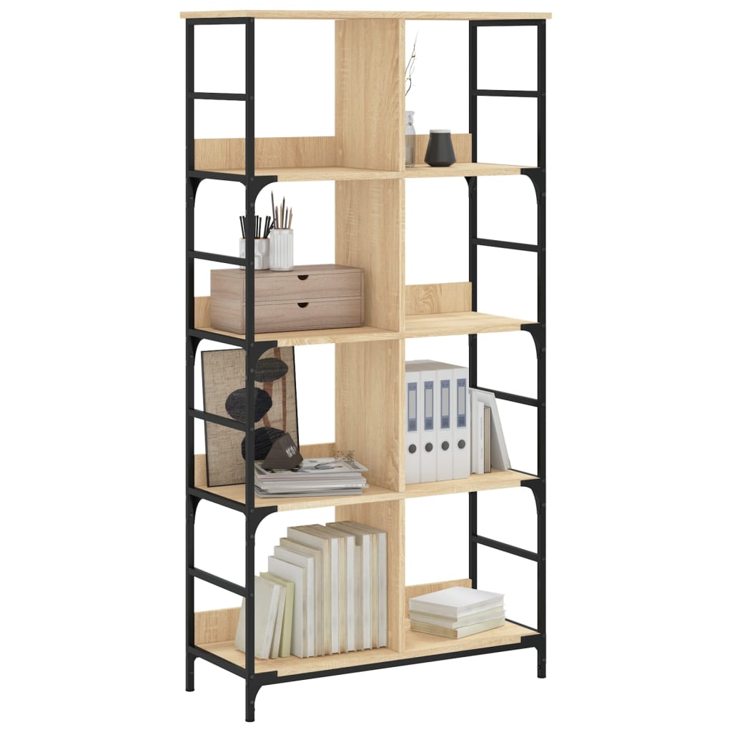 Bookshelf Sonoma Oak 78.5x33x153 cm Engineered Wood