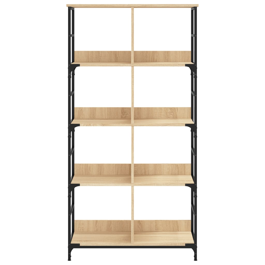 Bookshelf Sonoma Oak 78.5x33x153 cm Engineered Wood