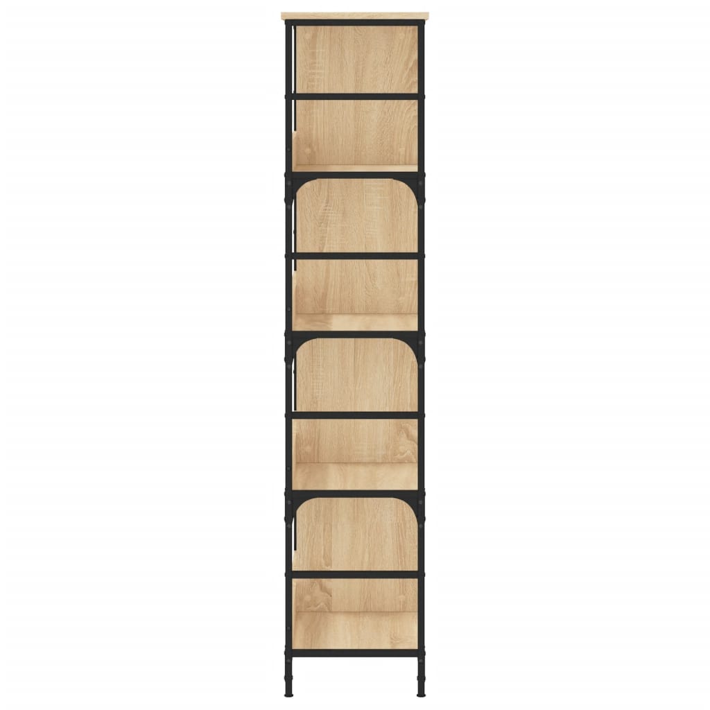 Bookshelf Sonoma Oak 78.5x33x153 cm Engineered Wood