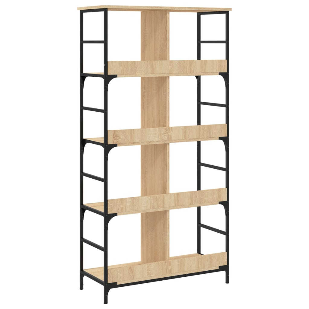 Bookshelf Sonoma Oak 78.5x33x153 cm Engineered Wood