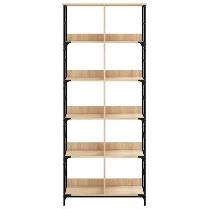 Bookshelf Sonoma Oak 78.5x33x188.5 cm Engineered Wood