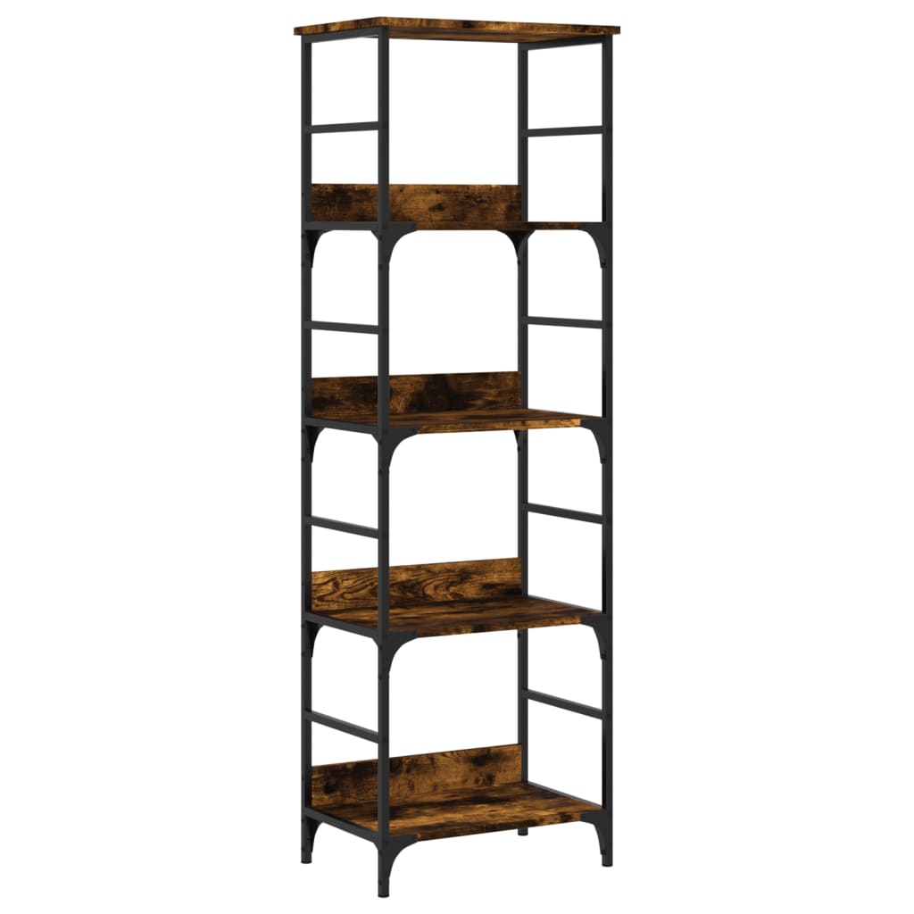 Bookshelf Smoked Oak 50x33x153 cm Engineered Wood