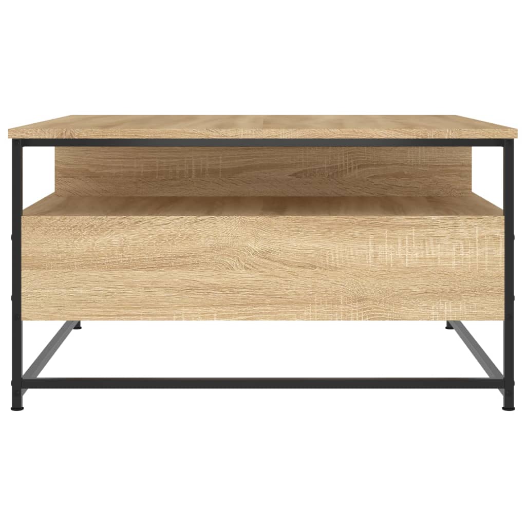 Coffee Table Sonoma Oak 80x80x45 cm Engineered Wood