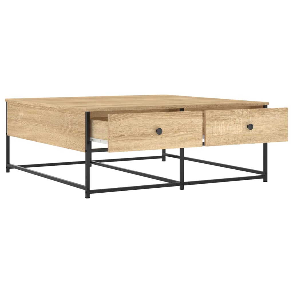 Coffee Table Sonoma Oak 100x99x40 cm Engineered Wood