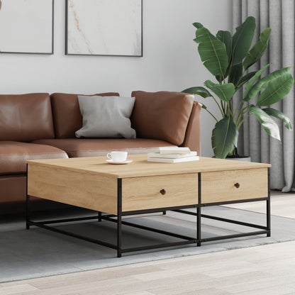 Coffee Table Sonoma Oak 100x99x40 cm Engineered Wood