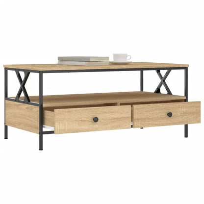 Coffee Table Sonoma Oak 100x51x45 cm Engineered Wood