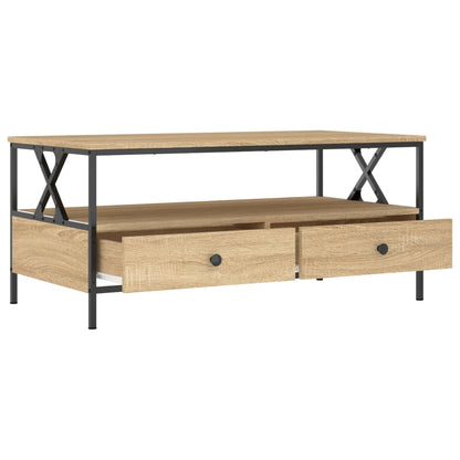 Coffee Table Sonoma Oak 100x51x45 cm Engineered Wood