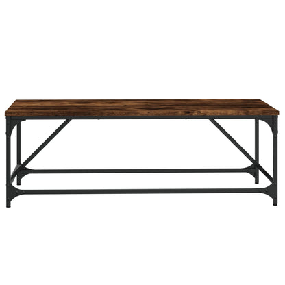 Coffee Table Smoked Oak 100x50x35 cm Engineered Wood