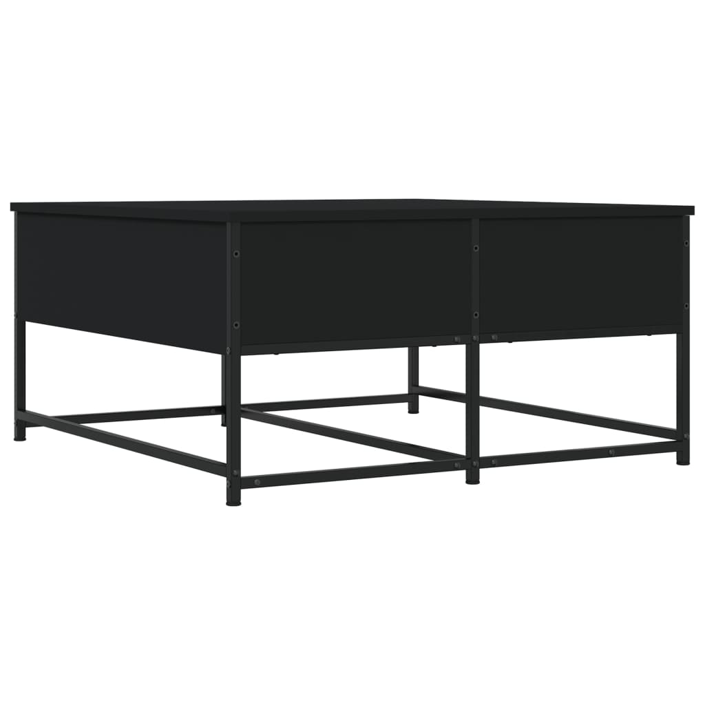 Coffee Table Black 80x80x40 cm Engineered Wood