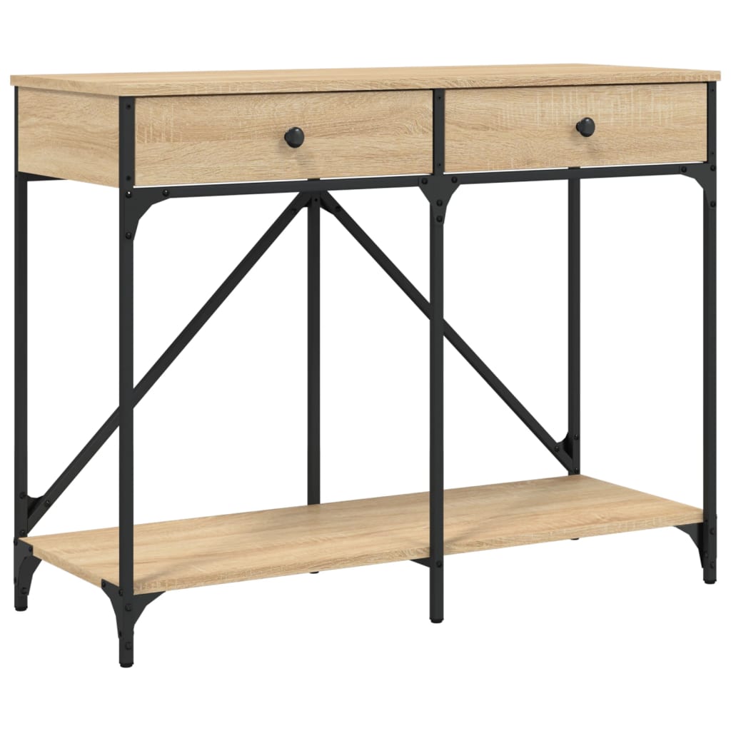 Console Table Sonoma Oak 100x39x78.5 cm Engineered Wood