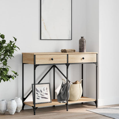 Console Table Sonoma Oak 100x39x78.5 cm Engineered Wood