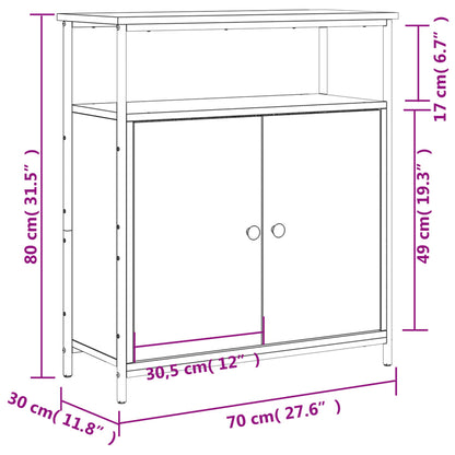 Sideboard Sonoma Oak 70x30x80 cm Engineered Wood