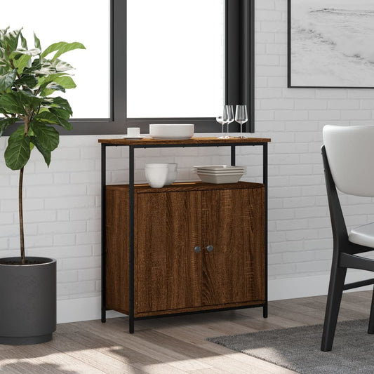 Sideboard Brown Oak 70x30x80 cm Engineered Wood