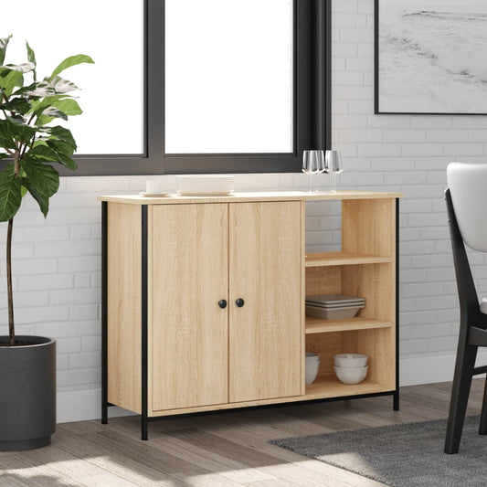 Sideboard Sonoma Oak 100x33x75 cm Engineered Wood