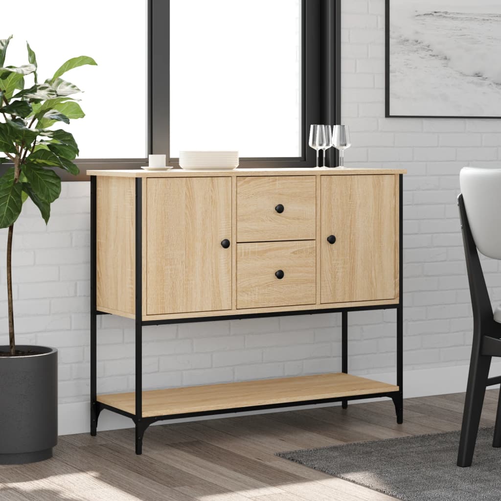 Sideboard Sonoma Oak 100x36x85 cm Engineered Wood