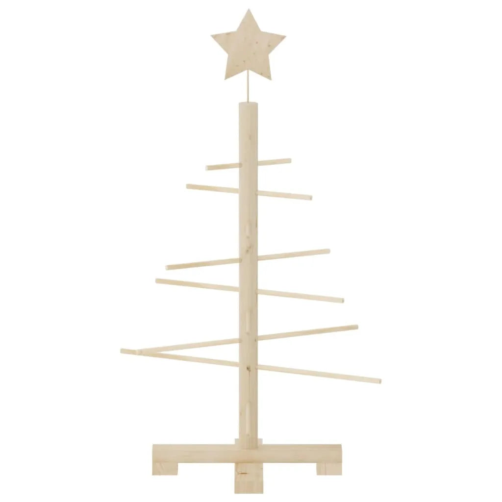 Wooden Christmas Tree for Decoration 75 cm Solid Wood Pine