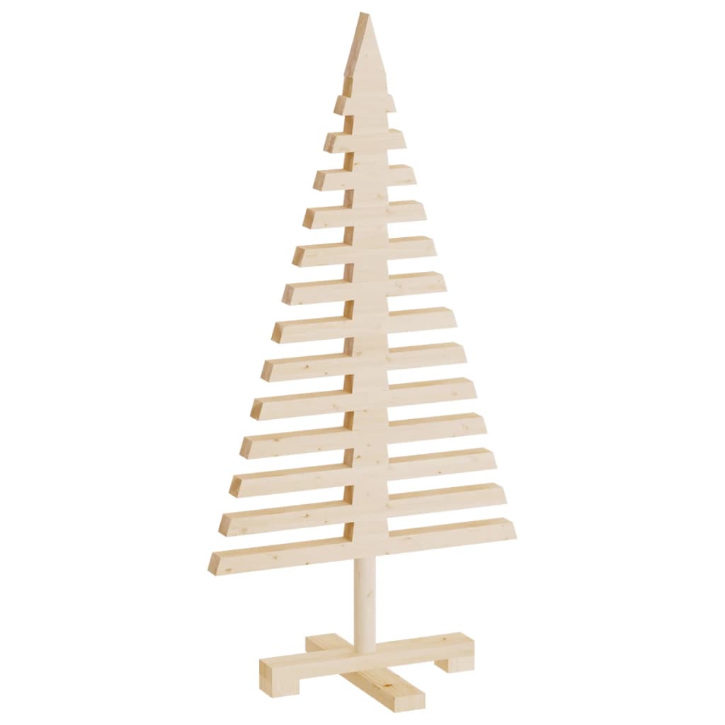 Wooden Christmas Tree for Decoration 90 cm Solid Wood Pine