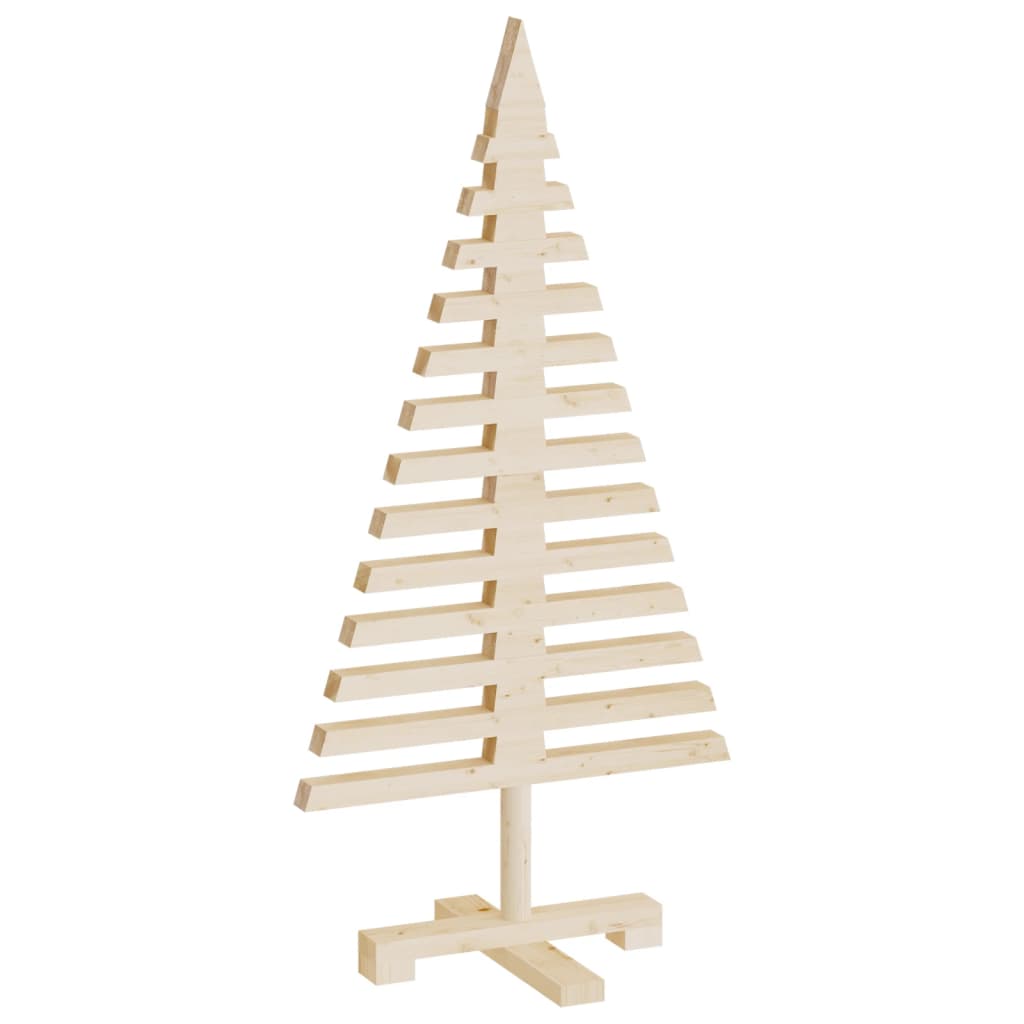 Wooden Christmas Tree for Decoration 90 cm Solid Wood Pine