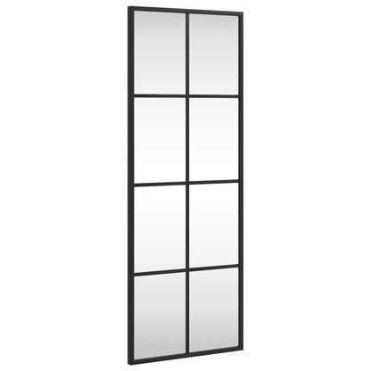 Wall Mirror Black 30x80 cm Rectangle Iron