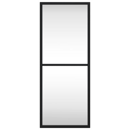 Wall Mirror Black 20x50 cm Rectangle Iron