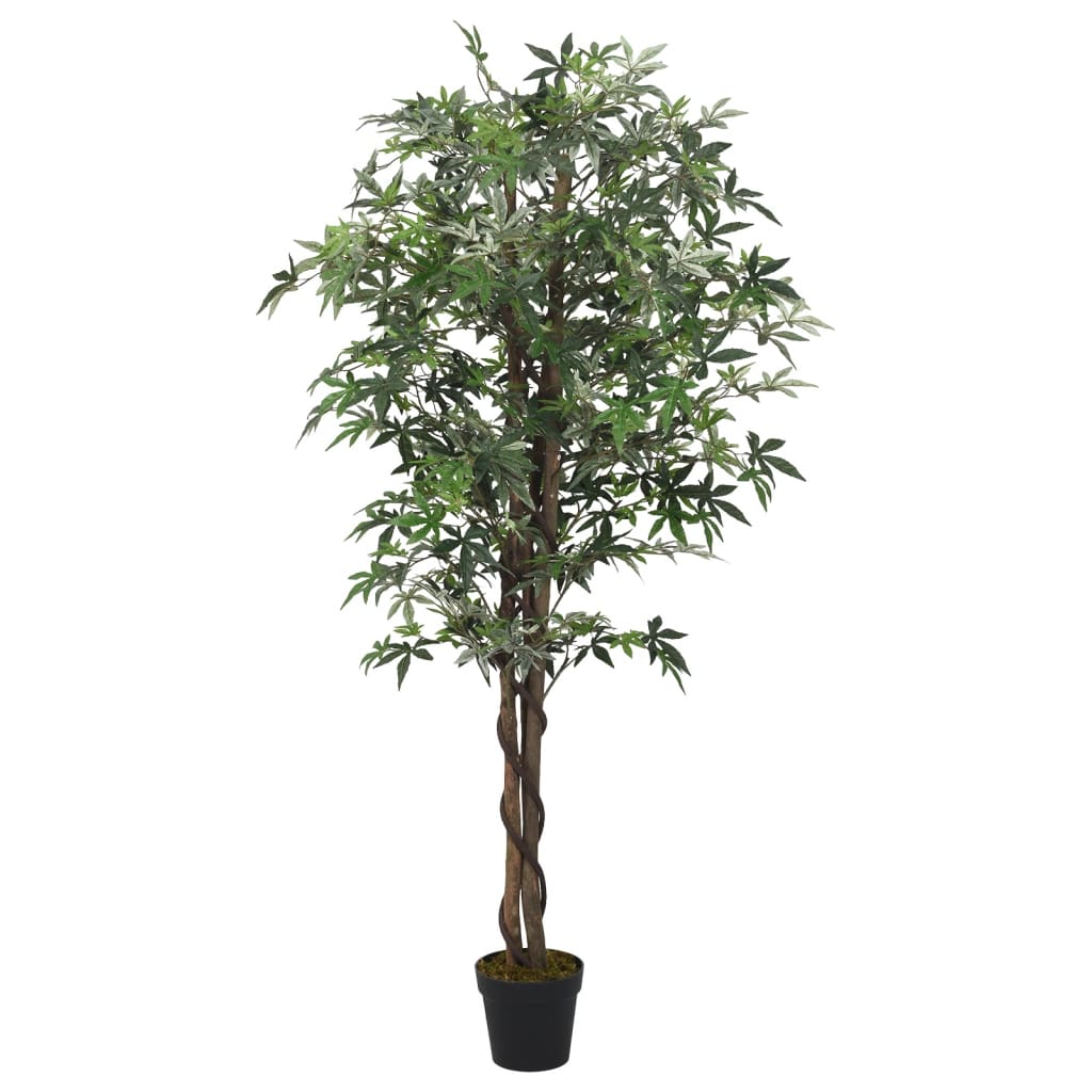 Artificial Maple Tree 224 Leaves 80 cm Green