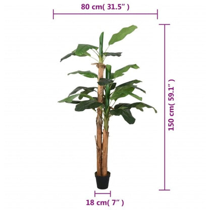 Artificial Banana Tree 18 Leaves 150 cm Green