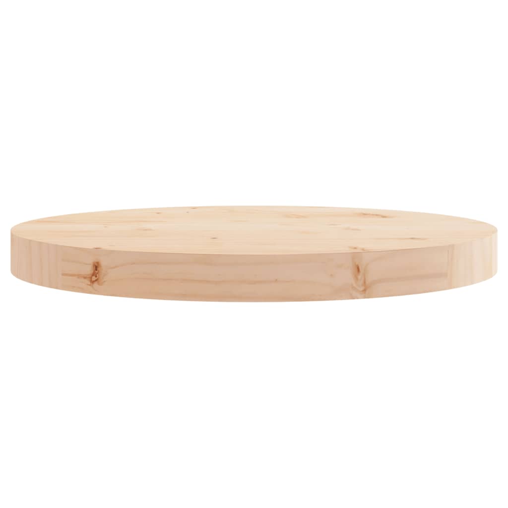 Table Top Round Ø40x3 cm Solid Wood Pine