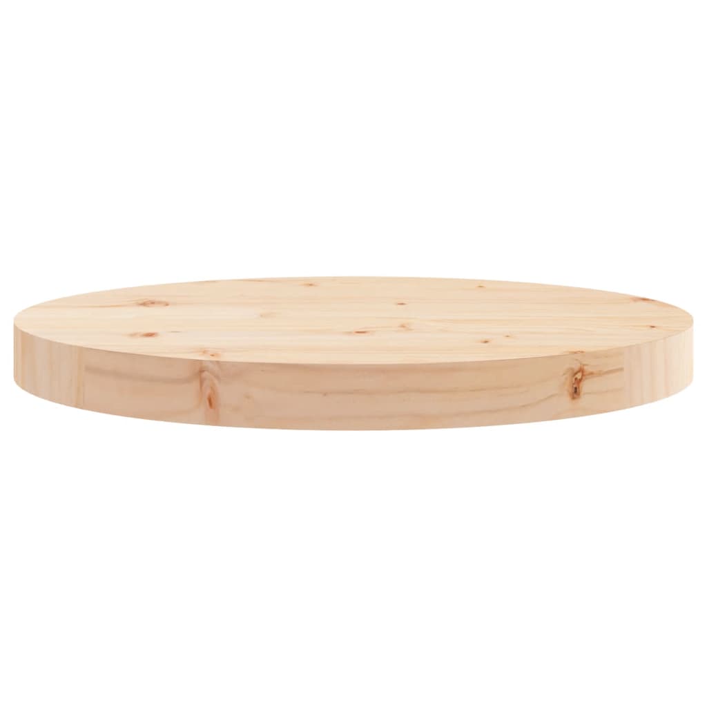 Table Top Round Ø40x3 cm Solid Wood Pine